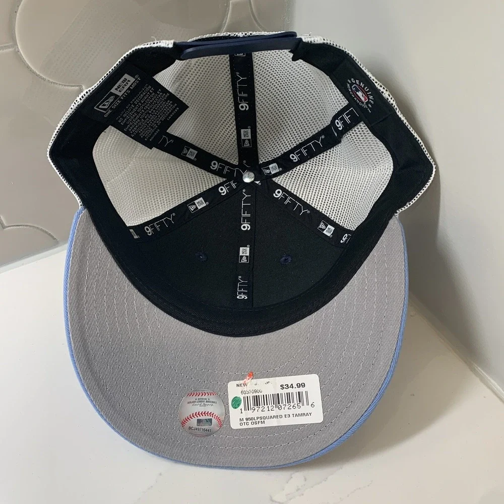 New Era Tampa Bay Rays 59FIFTY Low Profile Squared Adjustable Snapback Hat OSFM